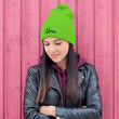 Now In Emerald Embroidery On Pom Pom Beanie
