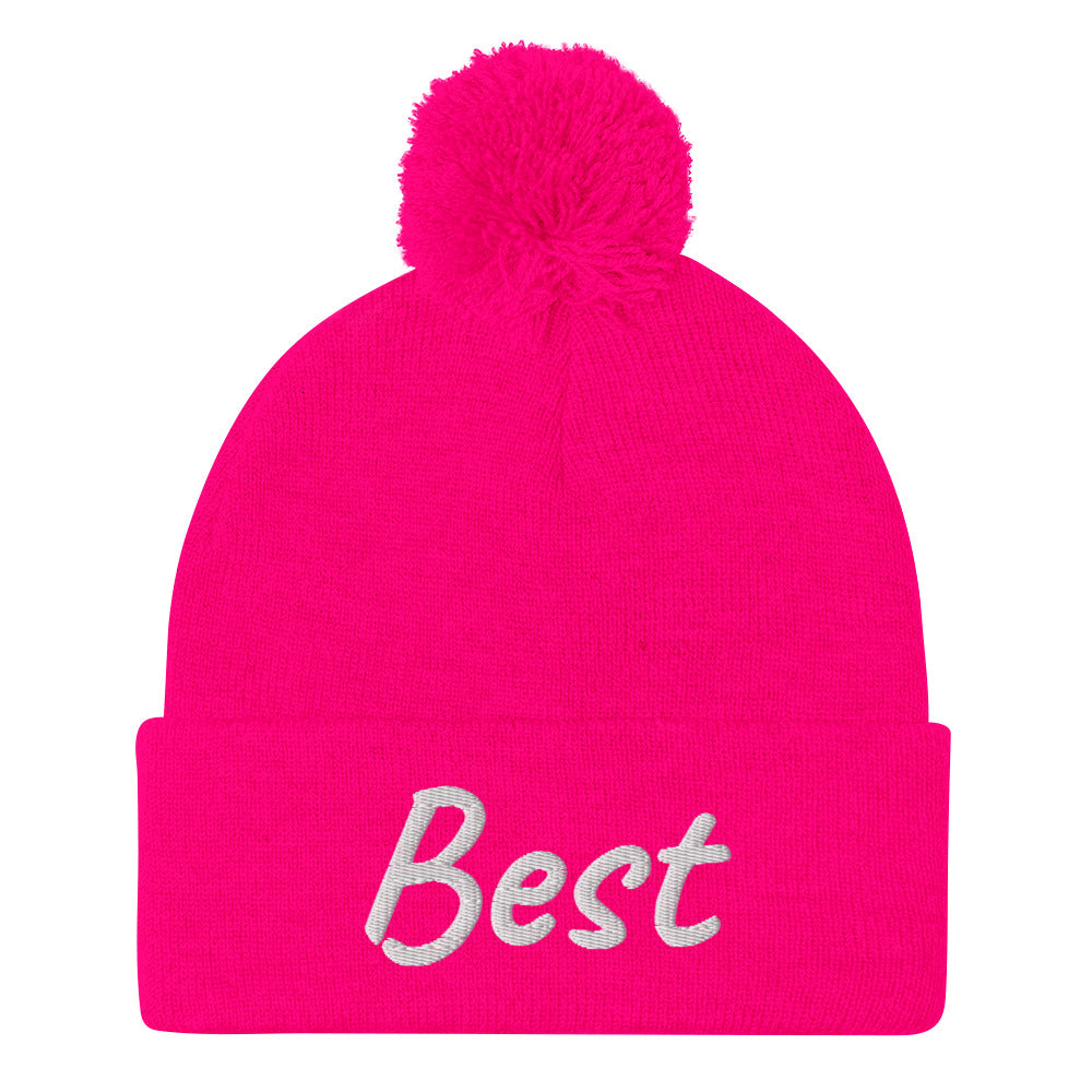 Best In Diamond Embroidery On Pom Pom Beanie