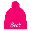 Best In Diamond Embroidery On Pom Pom Beanie