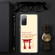 Descendants Need Ancestors Haiku With Pagoda on Samsung Phone Case