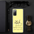 Sage Wisdom Haiku With Sparrow on Samsung Phone Case