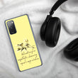 Sage Wisdom Haiku With Sparrow on Samsung Phone Case