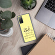 Sage Wisdom Haiku With Sparrow on Samsung Phone Case
