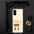 Descendants Need Ancestors Haiku With Pagoda on Samsung Phone Case