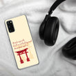 Descendants Need Ancestors Haiku With Pagoda on Samsung Phone Case