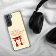 Descendants Need Ancestors Haiku With Pagoda on Samsung Phone Case
