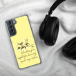 Sage Wisdom Haiku With Sparrow on Samsung Phone Case