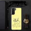 Sage Wisdom Haiku With Sparrow on Samsung Phone Case
