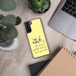 Sage Wisdom Haiku With Sparrow on Samsung Phone Case