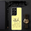 Sage Wisdom Haiku With Sparrow on Samsung Phone Case