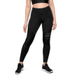 Binary Instructions To Keep Moving The World Forward With Venusian Earth In White on Women's Sports Leggings