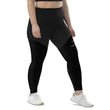 Binary Instructions To Keep Moving The World Forward With Venusian Earth In White on Women's Sports Leggings
