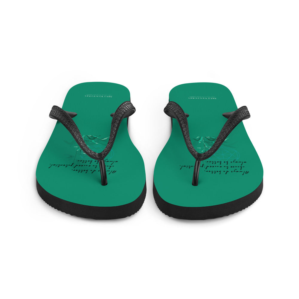 Always Better Haiku With Lilies on Flip Flops