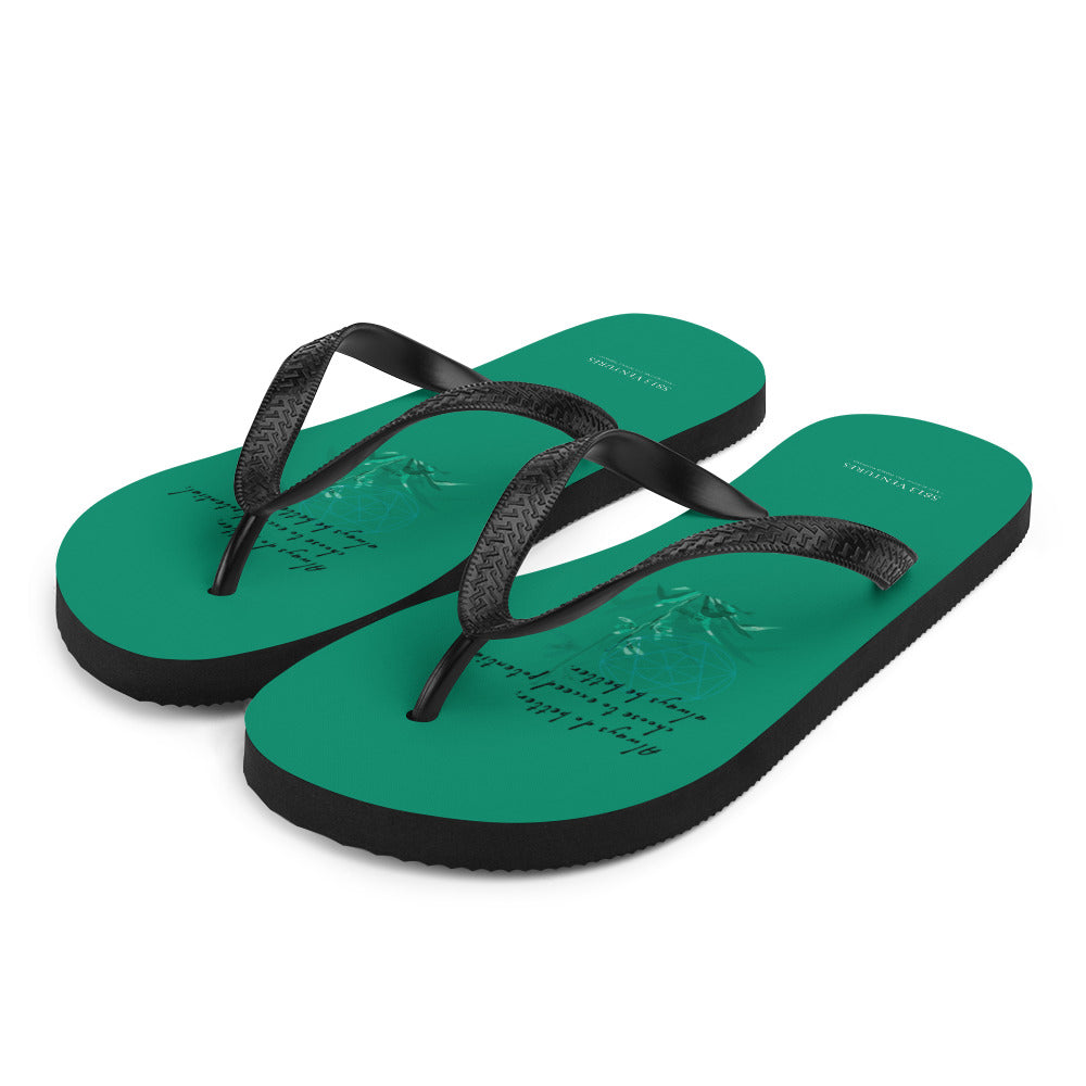 Always Better Haiku With Lilies on Flip Flops