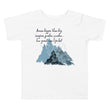 Dream Bigger Haiku With Mountains on Toddler Short Sleeve T-Shirt