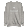 Binary Instructions To Keep Moving The World Forward With Venusian Earth In White on Unisex Fleece Pullover