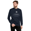 Binary Instructions To Keep Moving The World Forward With Venusian Earth In White on Unisex Fleece Pullover