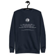 Binary Instructions To Keep Moving The World Forward With Venusian Earth In White on Unisex Fleece Pullover