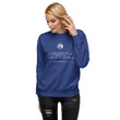 Binary Instructions To Keep Moving The World Forward With Venusian Earth In White on Unisex Fleece Pullover
