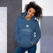 Binary Instructions To Keep Moving The World Forward With Venusian Earth In White on Unisex Heavy Blend Hoodie