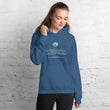 Binary Instructions To Keep Moving The World Forward With Venusian Earth In White on Unisex Heavy Blend Hoodie
