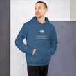 Binary Instructions To Keep Moving The World Forward With Venusian Earth In White on Unisex Heavy Blend Hoodie