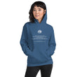 Binary Instructions To Keep Moving The World Forward With Venusian Earth In White on Unisex Heavy Blend Hoodie
