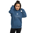 Binary Instructions To Keep Moving The World Forward With Venusian Earth In White on Unisex Heavy Blend Hoodie