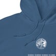 Binary Instructions To Keep Moving The World Forward With Venusian Earth In White on Unisex Heavy Blend Hoodie