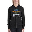 Environmental Causes Keep Moving The World Forward on Unisex Lightweight Zip Hoodie