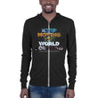 Environmental Causes Keep Moving The World Forward on Unisex Lightweight Zip Hoodie