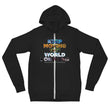 Environmental Causes Keep Moving The World Forward on Unisex Lightweight Zip Hoodie