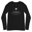 Binary Instructions To Keep Moving The World Forward With Venusian Earth In White on Unisex Long Sleeve T-Shirt