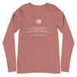 Binary Instructions To Keep Moving The World Forward With Venusian Earth In White on Unisex Long Sleeve T-Shirt