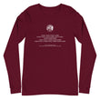Binary Instructions To Keep Moving The World Forward With Venusian Earth In White on Unisex Long Sleeve T-Shirt