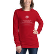 Binary Instructions To Keep Moving The World Forward With Venusian Earth In White on Unisex Long Sleeve T-Shirt