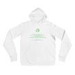 Binary Instructions To Keep Moving The World Forward With Vitruvian Earth In Green on Unisex Premium Fleece Hoodie