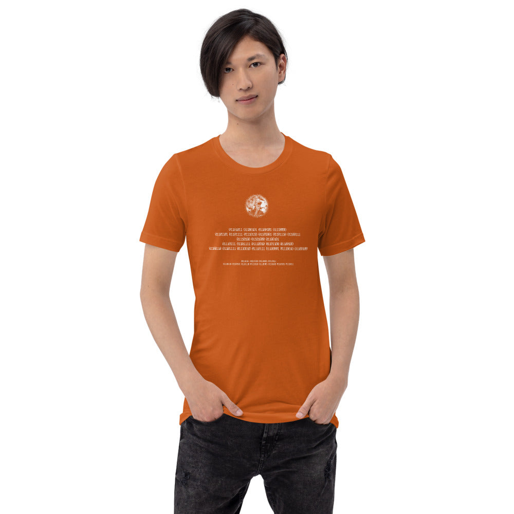 Binary Instructions To Keep Moving The World Forward With Venusian Earth In White on Unisex Premium T-Shirt - L-XL