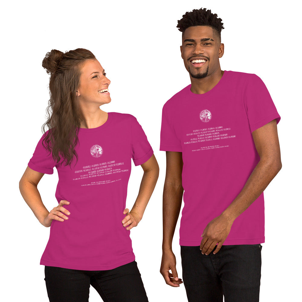 Binary Instructions To Keep Moving The World Forward With Venusian Earth In White on Unisex Premium T-Shirt - XS-M