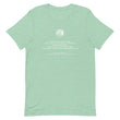 Binary Instructions To Keep Moving The World Forward With Venusian Earth In White on Unisex Premium T-Shirt - XS-M