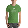 Binary Instructions To Keep Moving The World Forward With Venusian Earth In White on Unisex Premium T-Shirt - 2XL-5XL
