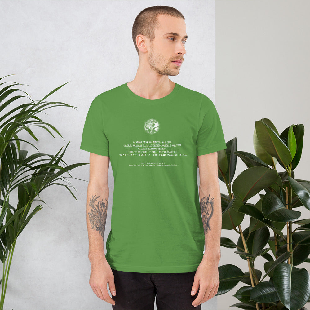 Binary Instructions To Keep Moving The World Forward With Venusian Earth In White on Unisex Premium T-Shirt - 2XL-5XL
