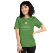 Binary Instructions To Keep Moving The World Forward With Venusian Earth In White on Unisex Premium T-Shirt - 2XL-5XL