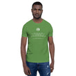 Binary Instructions To Keep Moving The World Forward With Venusian Earth In White on Unisex Premium T-Shirt - 2XL-5XL