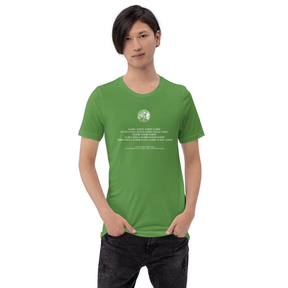 Binary Instructions To Keep Moving The World Forward With Venusian Earth In White on Unisex Premium T-Shirt - 2XL-5XL