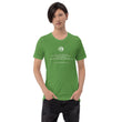 Binary Instructions To Keep Moving The World Forward With Venusian Earth In White on Unisex Premium T-Shirt - 2XL-5XL