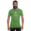 Binary Instructions To Keep Moving The World Forward With Venusian Earth In White on Unisex Premium T-Shirt - 2XL-5XL