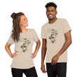 Matsuo Basho Haiku With Bonsai on Unisex Premium T-Shirt