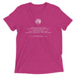 Binary Instructions To Keep Moving The World Forward With Venusian Earth In White on Unisex Tri-Blend Tee Shirt - XS-XL
