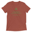 Binary Instructions To Keep Moving The World Forward With Vitruvian Earth In Green on Unisex Tri-Blend Tee Shirt
